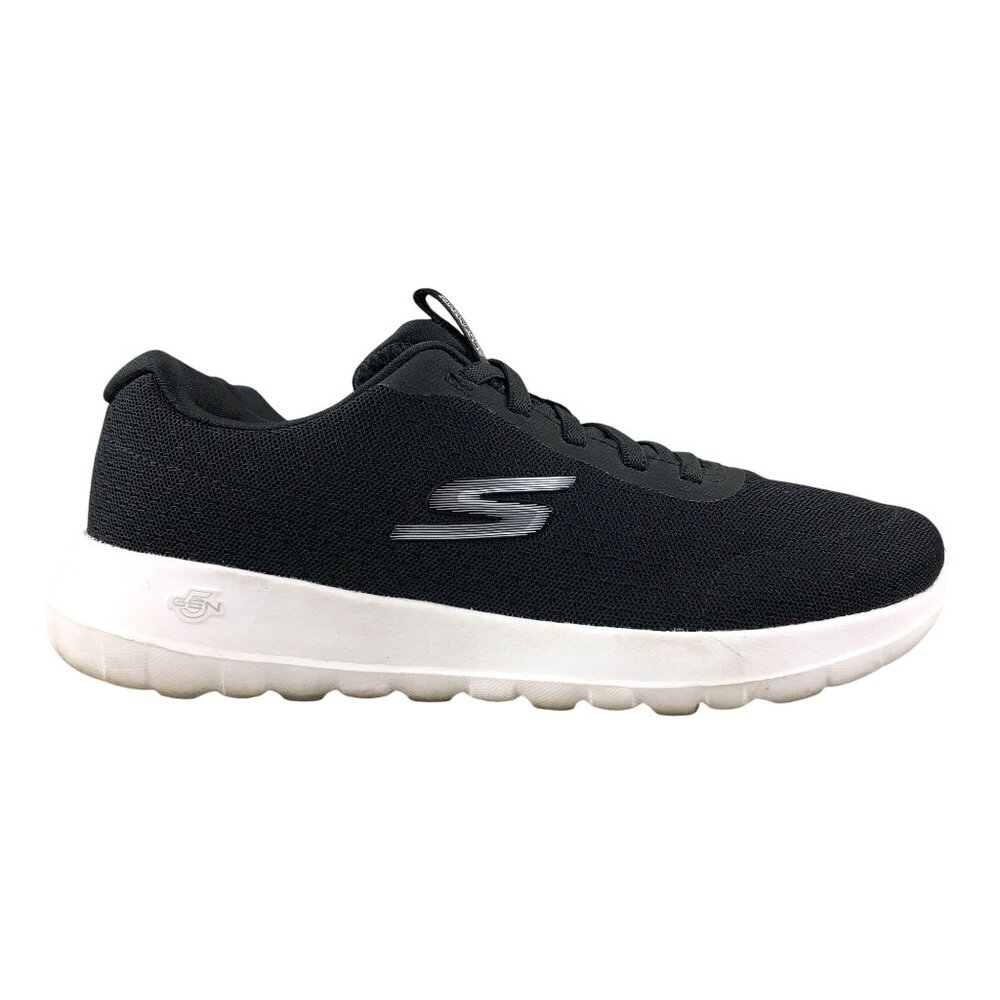 Skechers Womens Size 6 Go Walk Joy Black GogaMat Lace-Up Walking Sneakers 179021